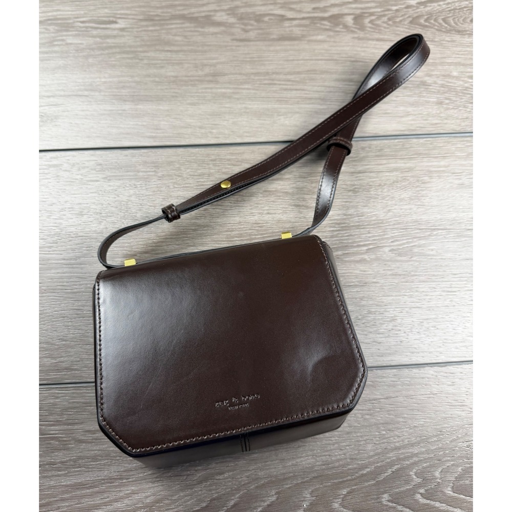 Rag & Bone Womens Crossbody Bag Atlas Leather Brown Small RB03096-024 - Picture 4 of 9